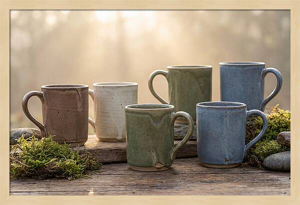Handcrafted Earth Tone Mugs