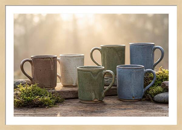 Handcrafted Earth Tone Mugs