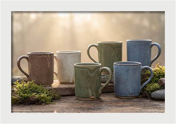 Handcrafted Earth Tone Mugs