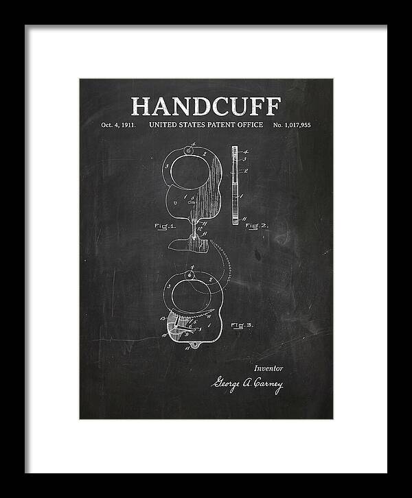 Handcuff Chalkboard Patent Us1017955