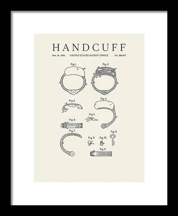 Handcuff Minimalist Patent Us308075