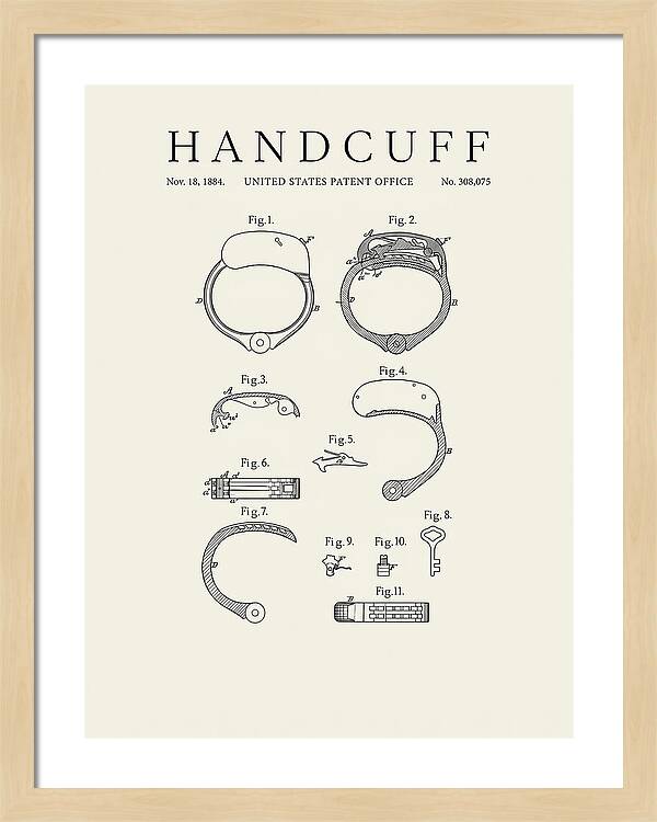 Handcuff Minimalist Patent Us308075