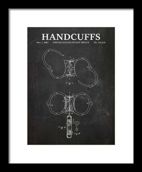 Handcuffs Chalkboard Patent Us372510