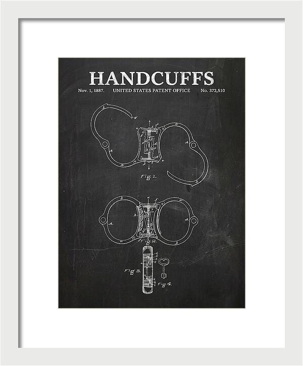 Handcuffs Chalkboard Patent Us372510