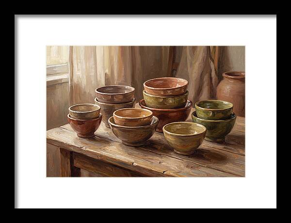 Handmade Ceramic Bowls Display