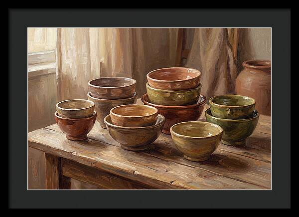 Handmade Ceramic Bowls Display