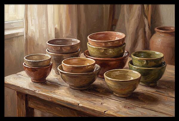 Handmade Ceramic Bowls Display