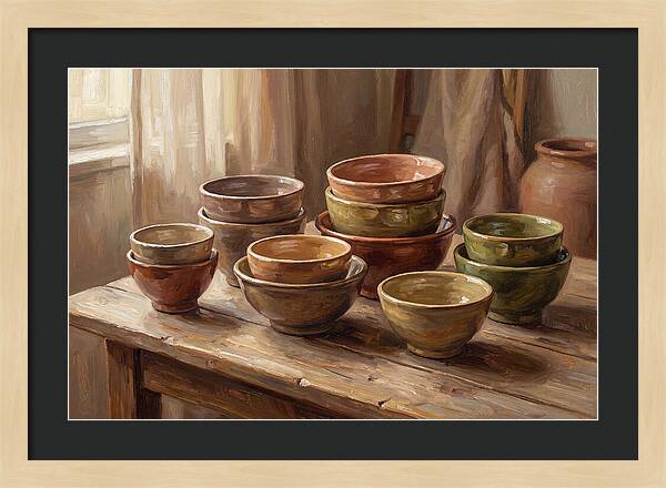 Handmade Ceramic Bowls Display