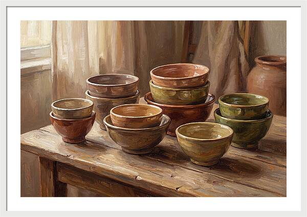 Handmade Ceramic Bowls Display