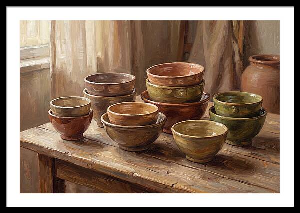 Handmade Ceramic Bowls Display