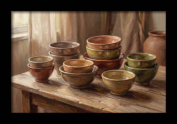 Handmade Ceramic Bowls Display