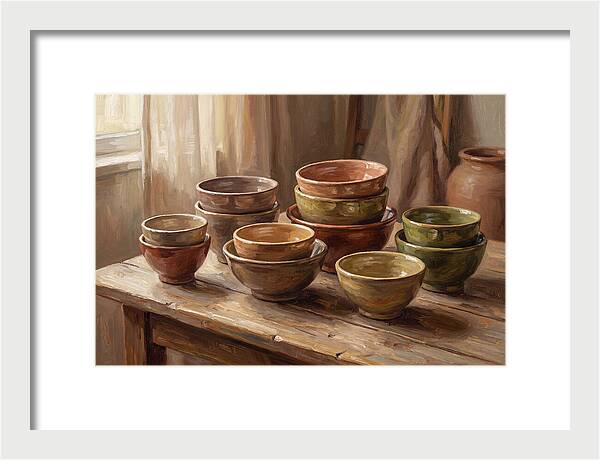 Handmade Ceramic Bowls Display