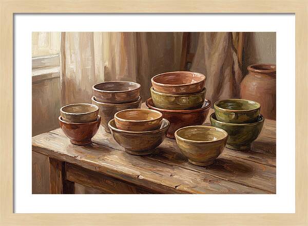 Handmade Ceramic Bowls Display