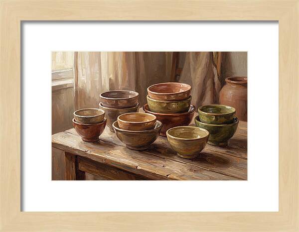 Handmade Ceramic Bowls Display