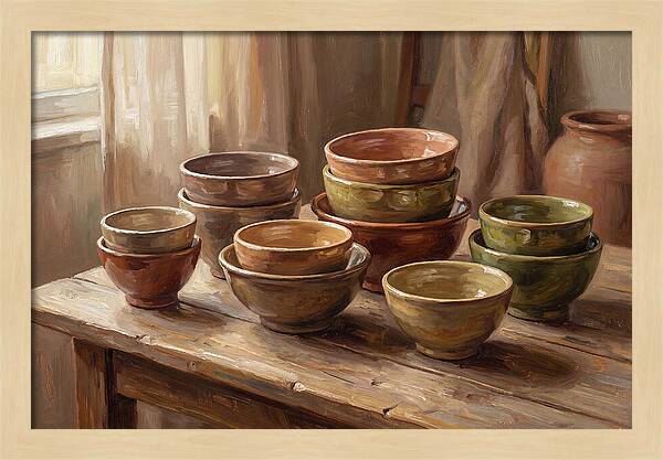 Handmade Ceramic Bowls Display