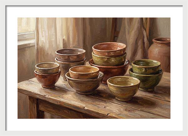 Handmade Ceramic Bowls Display