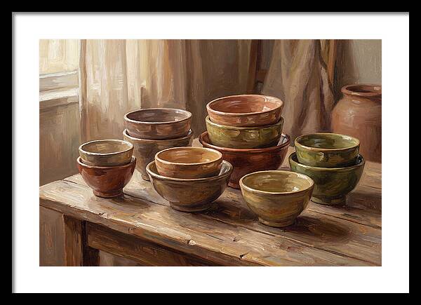Handmade Ceramic Bowls Display