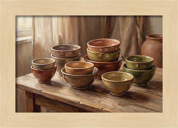 Handmade Ceramic Bowls Display