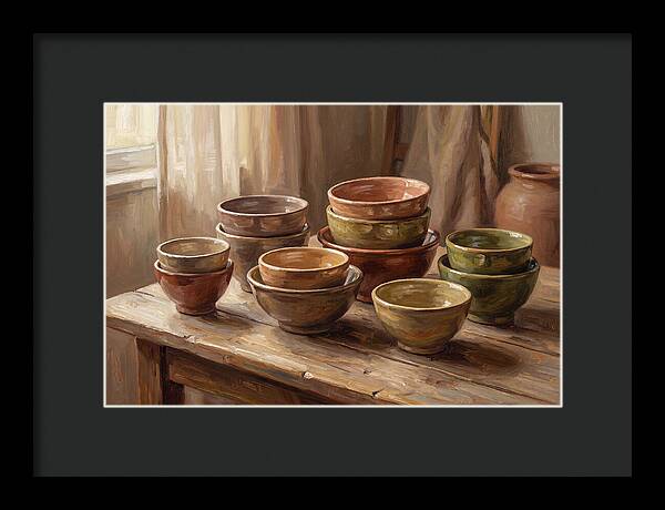 Handmade Ceramic Bowls Display