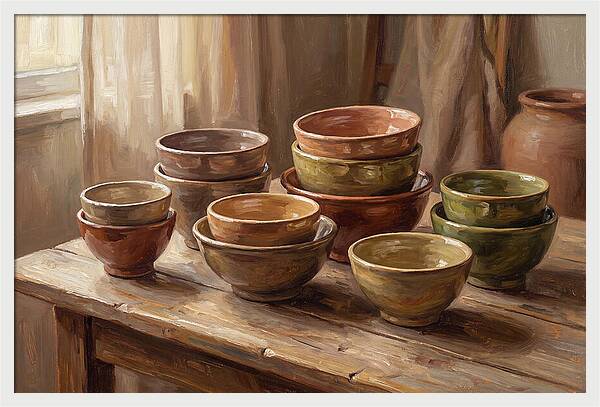 Handmade Ceramic Bowls Display