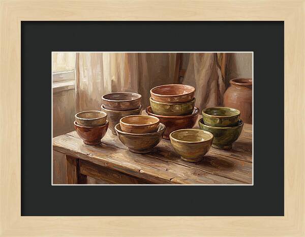 Handmade Ceramic Bowls Display