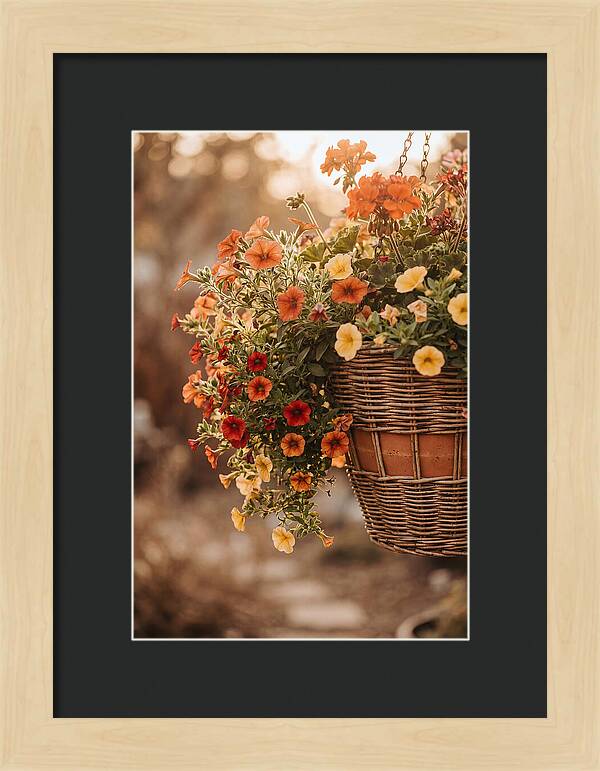 Hanging Basket Of Cascading Blooms