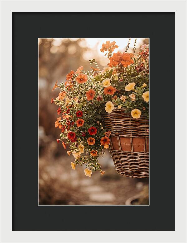 Hanging Basket Of Cascading Blooms