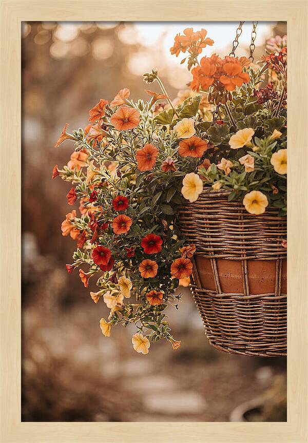 Hanging Basket Of Cascading Blooms