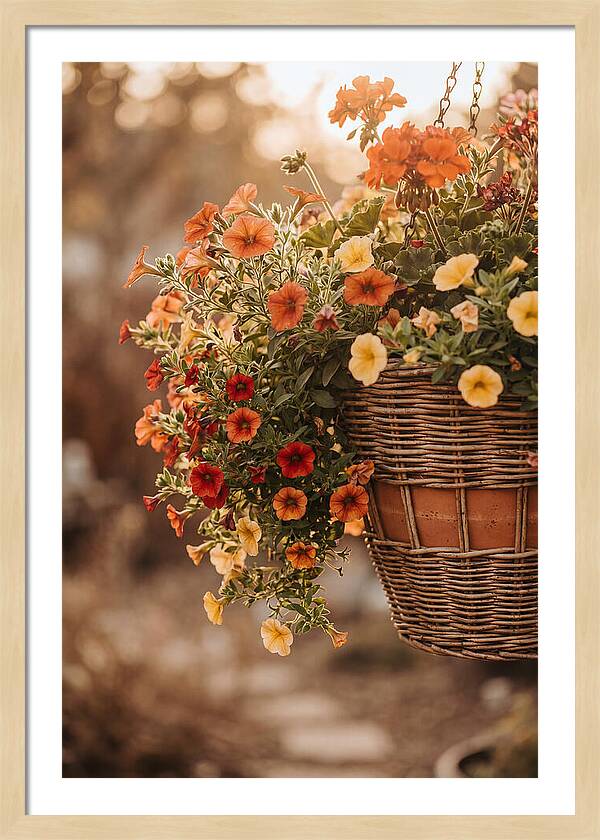 Hanging Basket Of Cascading Blooms