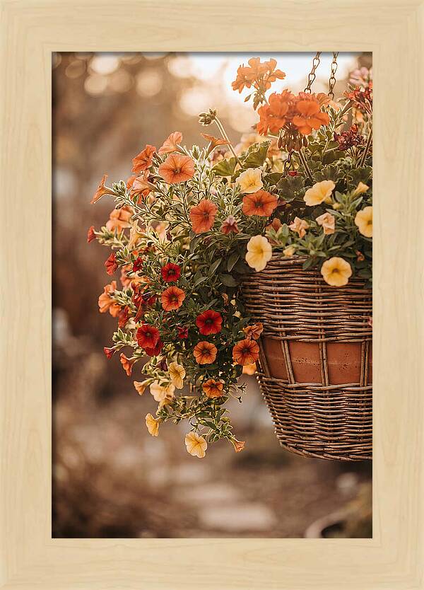 Hanging Basket Of Cascading Blooms