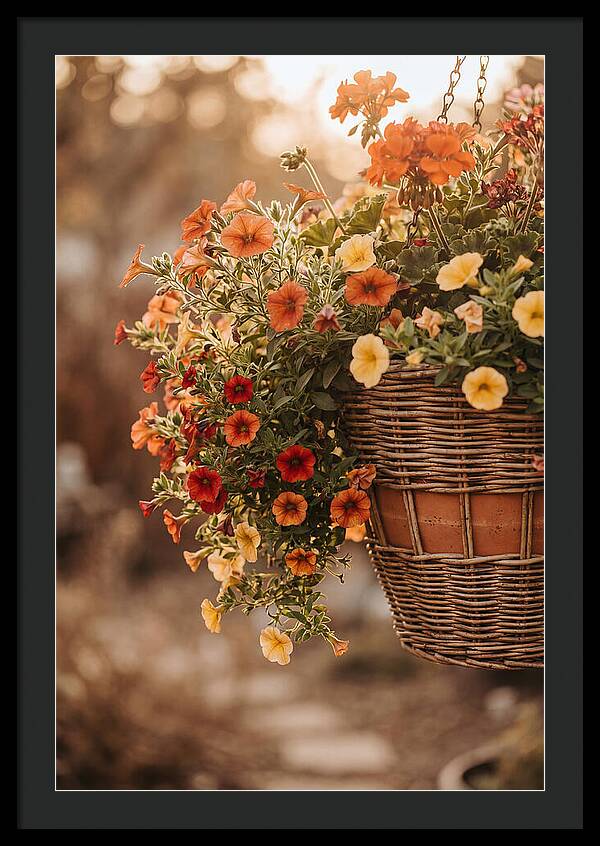 Hanging Basket Of Cascading Blooms