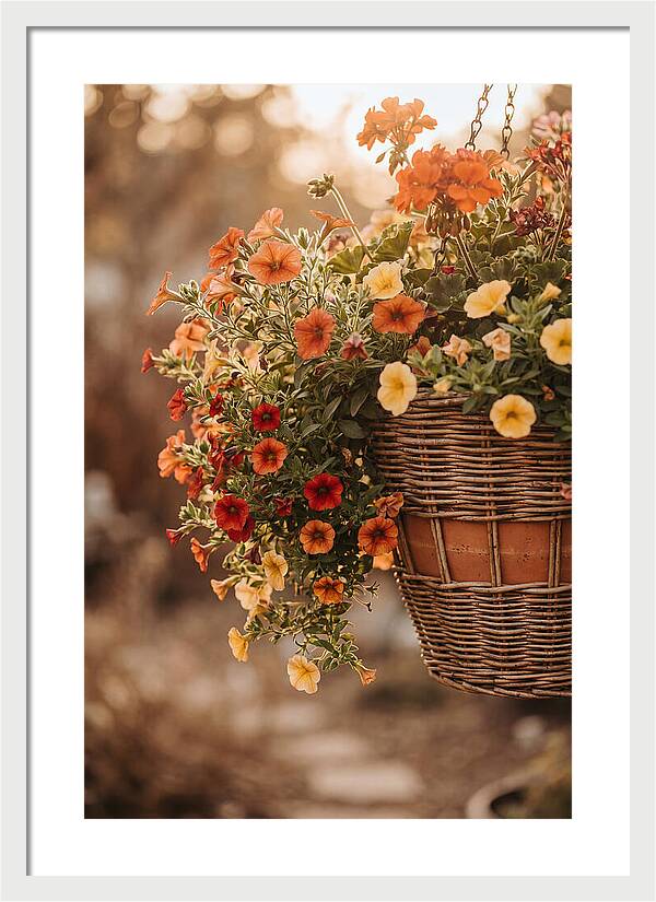 Hanging Basket Of Cascading Blooms