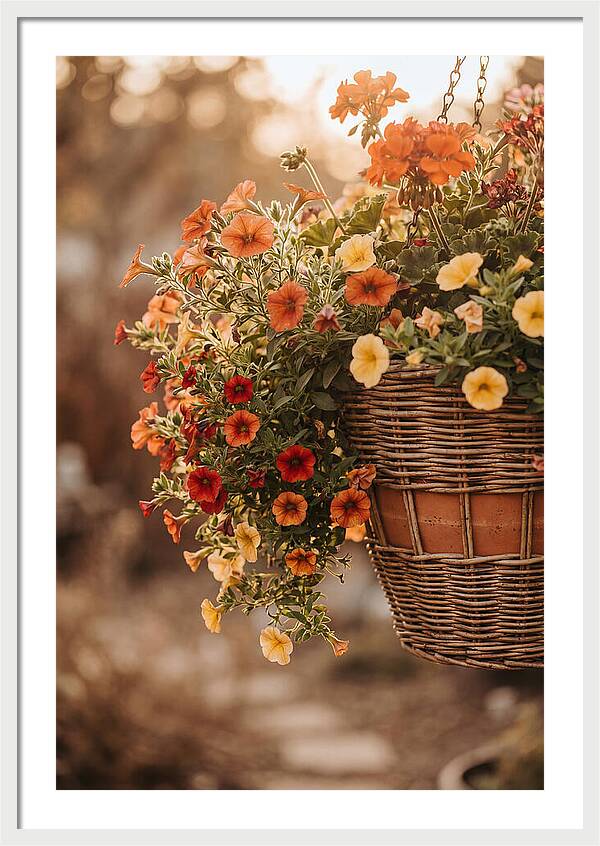 Hanging Basket Of Cascading Blooms