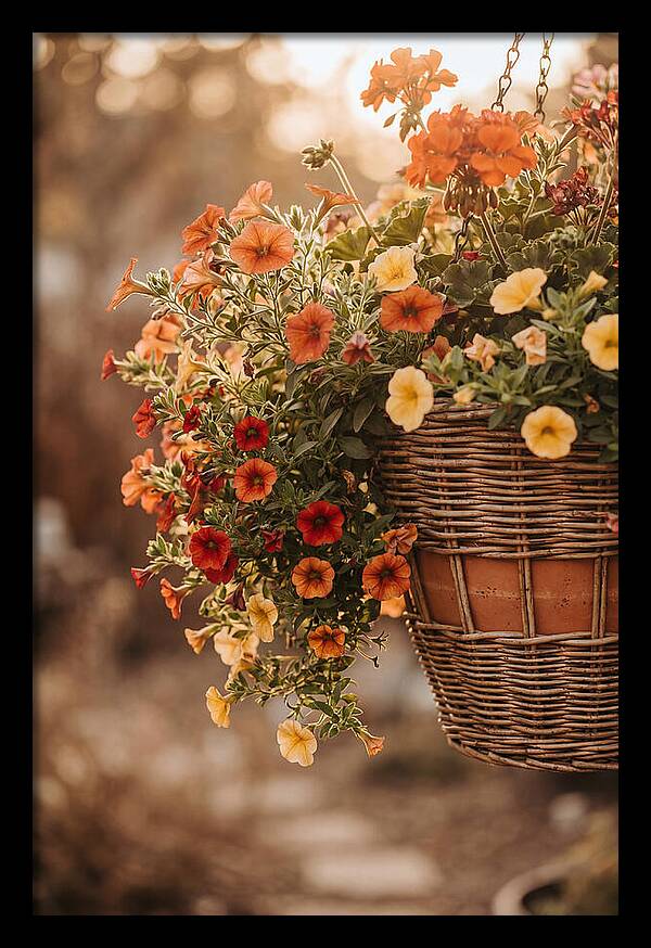 Hanging Basket Of Cascading Blooms