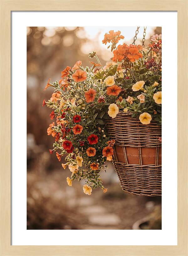 Hanging Basket Of Cascading Blooms