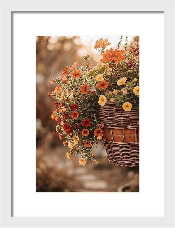 Hanging Basket Of Cascading Blooms