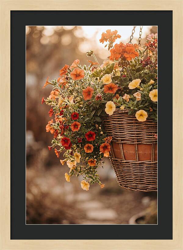 Hanging Basket Of Cascading Blooms