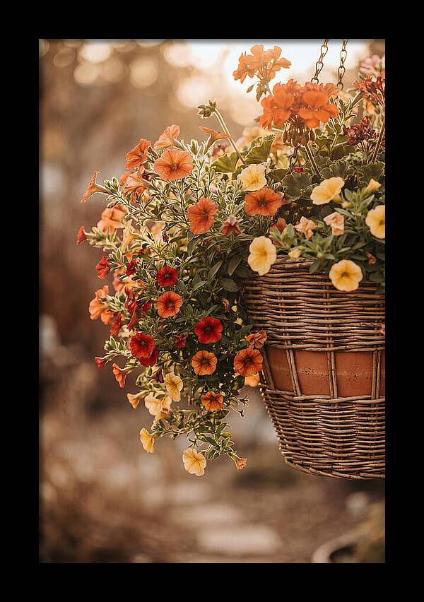 Hanging Basket Of Cascading Blooms