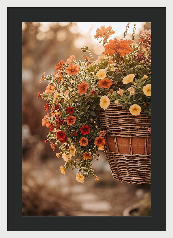 Hanging Basket Of Cascading Blooms
