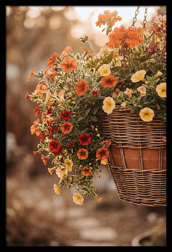 Hanging Basket Of Cascading Blooms