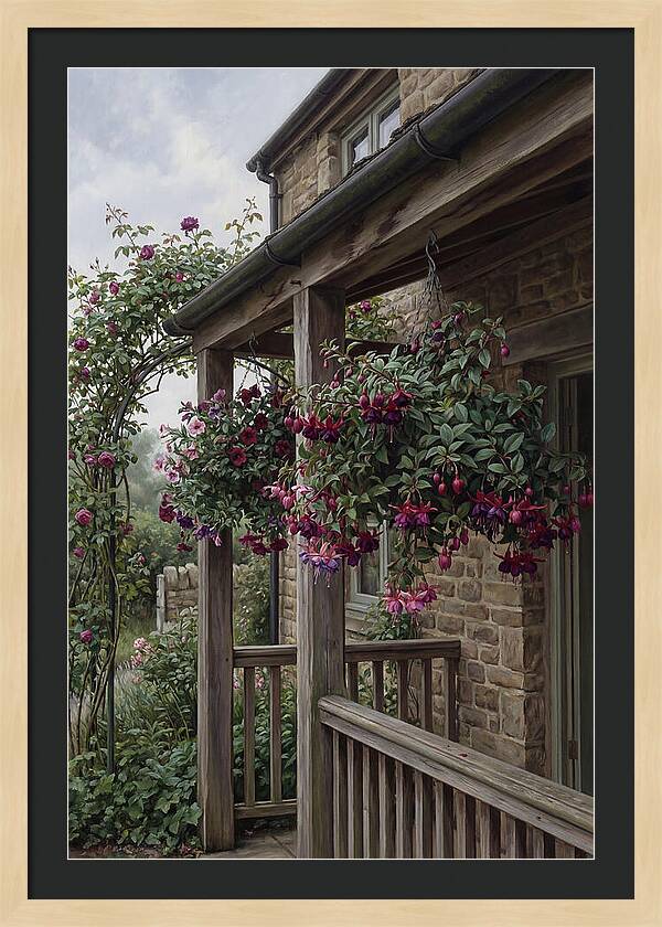 Hanging Baskets Of Fuchsia