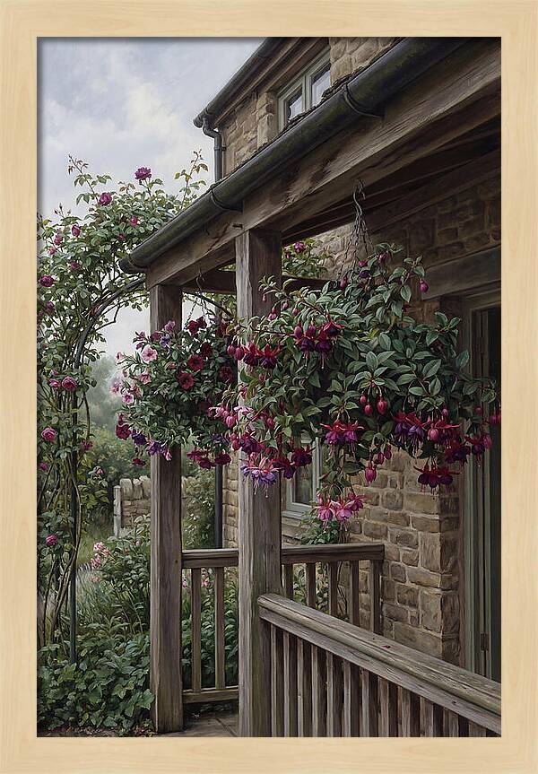 Hanging Baskets Of Fuchsia