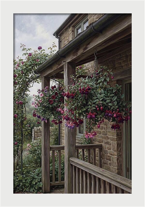Hanging Baskets Of Fuchsia