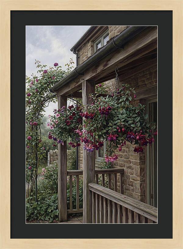 Hanging Baskets Of Fuchsia