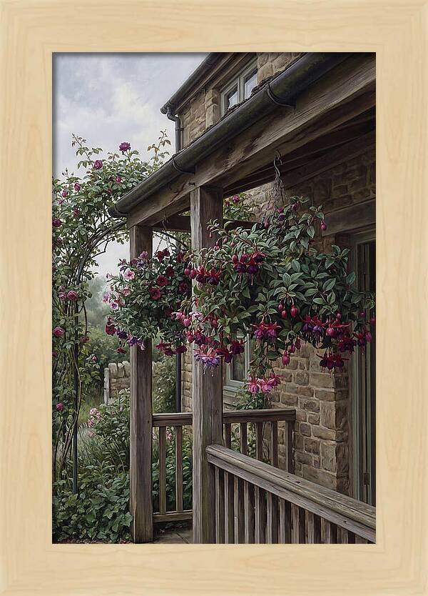 Hanging Baskets Of Fuchsia