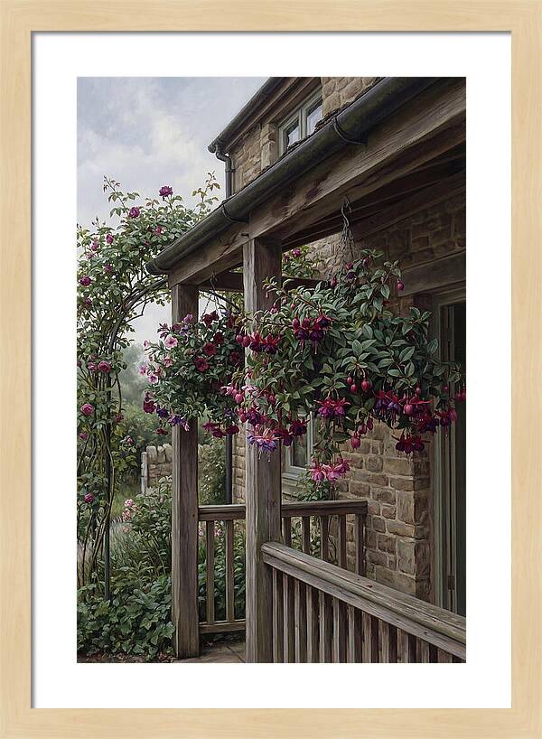 Hanging Baskets Of Fuchsia