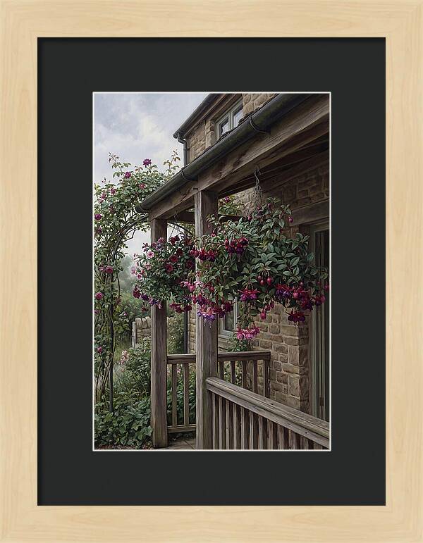 Hanging Baskets Of Fuchsia