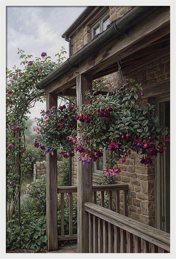 Hanging Baskets Of Fuchsia
