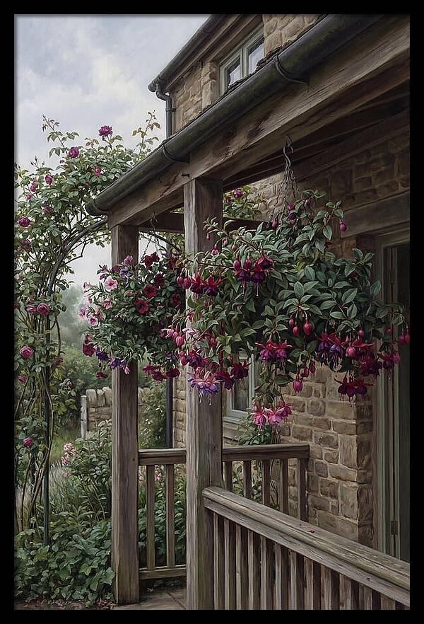 Hanging Baskets Of Fuchsia
