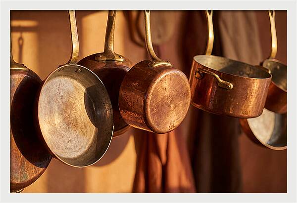 Hanging Copper Cooking Pans
